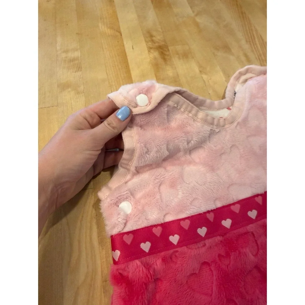 Bumbershoots by Nana Sleep Sack, Marzipan Pink Hearts, XS, Excellent, MSRP $95